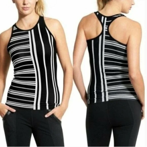 Athleta Mix Stripe Renew Racerback Tank Size XS - Picture 1 of 6